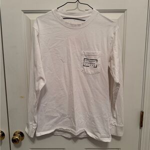 Long Sleeve Southern Marsh White Shirt long sleeve